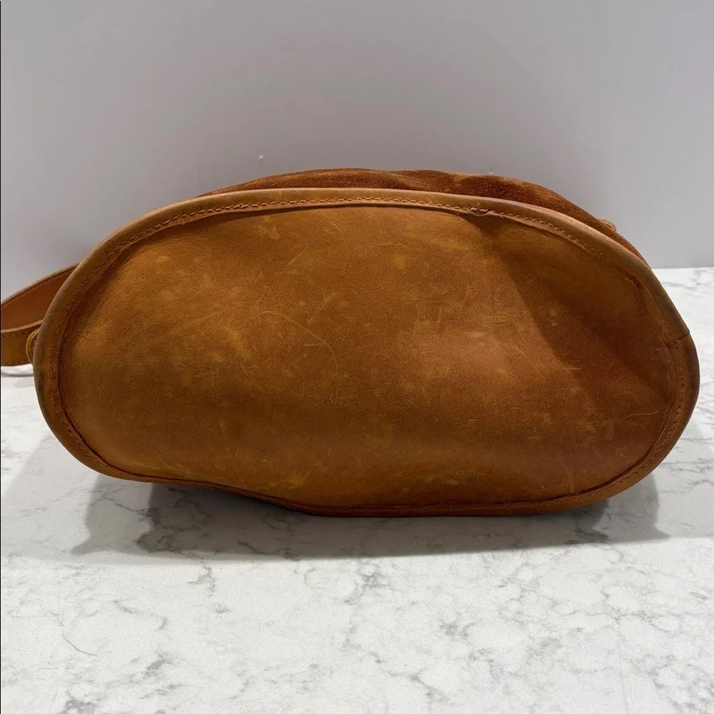 Parker Clay Topanga Everyday Bucket‎ Bag Suede Leather Purse